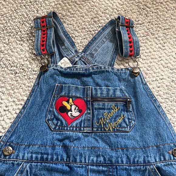 Vintage Minnie Mouse Denim Jumper 6X - Picture 5 of 13
